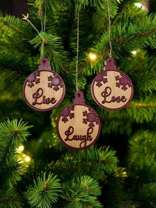 Personalized Purple Heart Ornament - Image 2