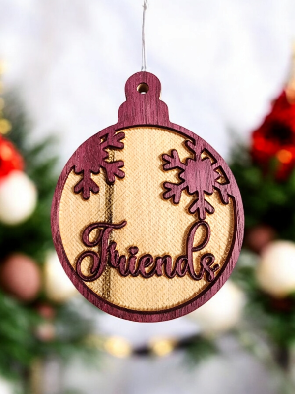 Personalized Purple Heart Ornament - Image 3