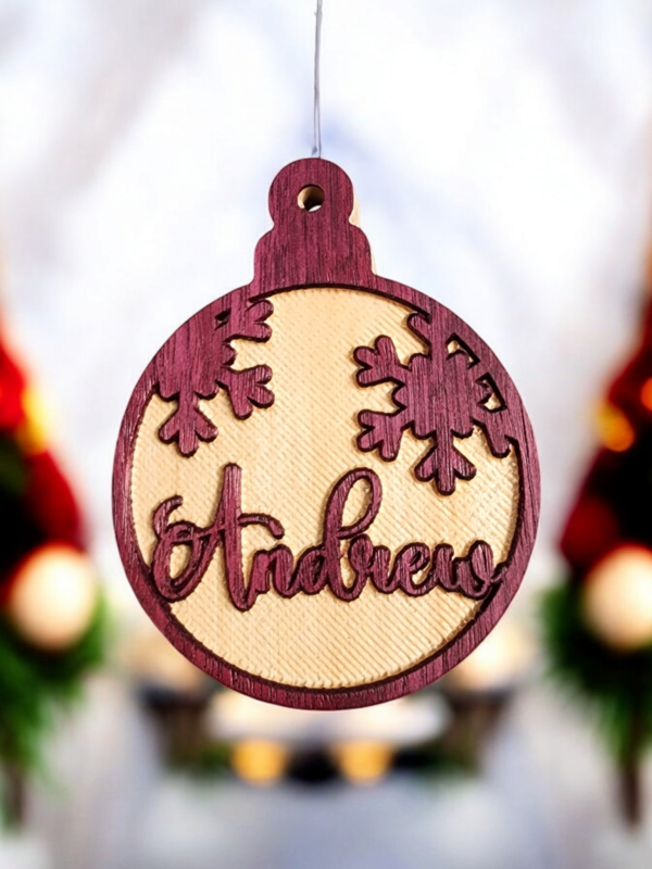 Personalized Purple Heart Ornament - Image 5